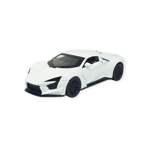 Çek Bırak Metal Arabalar 13 cm - SR2210- Beyaz