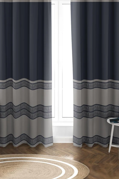 Parlak Saten Mikro Kumaş Çift Kanat Fon Perde Takımı PRD0005 RENKLİ 140 X 270 ürün görseli