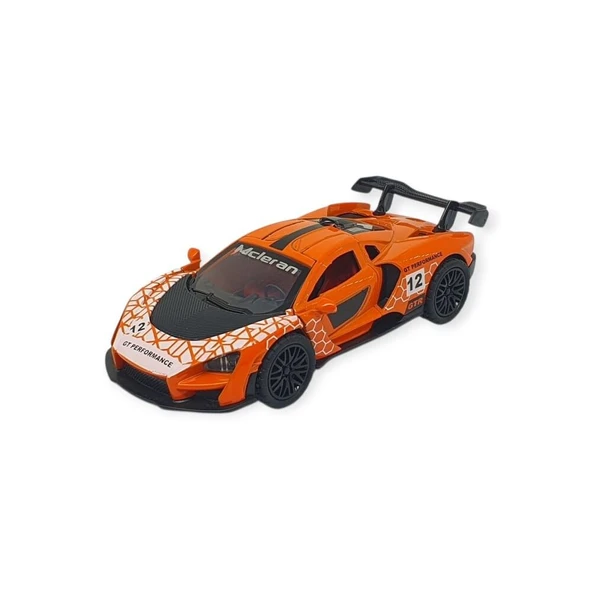 Çek Bırak Metal Arabalar 13 cm - Turuncu ürün görseli