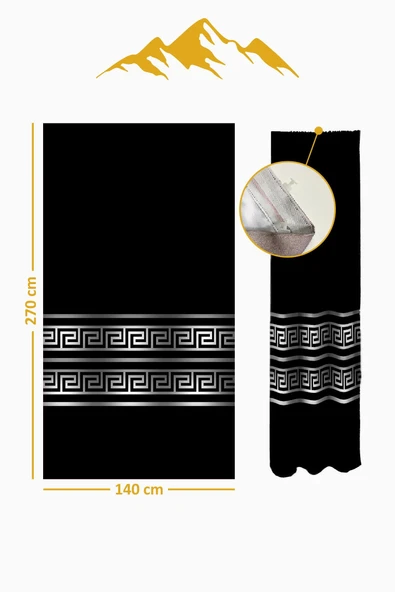 Parlak Saten Mikro Kumaş Çift Kanat Fon Perde Takımı PRD0012 RENKLİ 140 X 270 - Resim 2