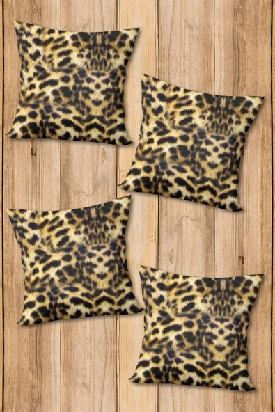 Dijital Baskılı Yumuşak Dokulu 4’lü Kırlent Kılıfı Takımı (43x43 cm) KRL0021 RENKLİ 43 X 43 - Resim 2