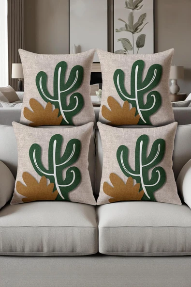 Dijital Baskılı Yumuşak Dokulu 4’lü Kırlent Kılıfı Takımı (43x43 cm) KRL0074 RENKLİ 43 X 43 ürün görseli