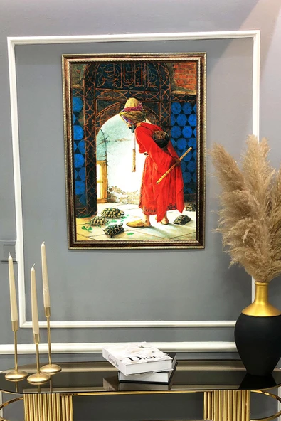 Dijital Kumaş Baskılı Dekoratif Çerçeveli Tablo TBL0002 RENKLİ 50 X 70 - Resim 2