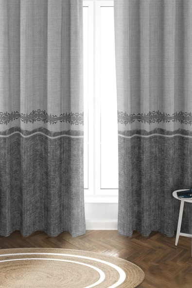 Parlak Saten Mikro Kumaş Çift Kanat Fon Perde Takımı PRD0015 RENKLİ 140 X 270 ürün görseli