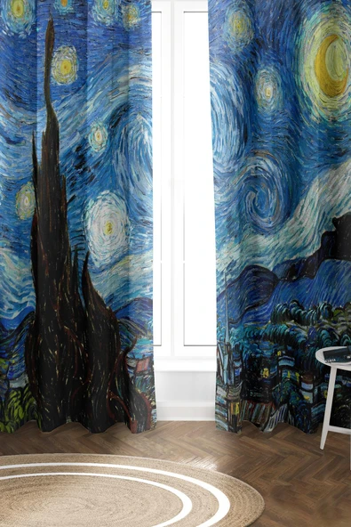 Parlak Saten Mikro Kumaş Çift Kanat Fon Perde Takımı PRD0025 RENKLİ 140 X 270 ürün görseli