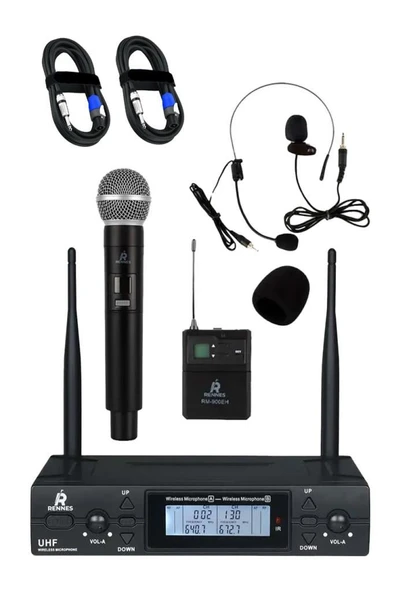 Lastvoice Elit Plus Paket-2 Profesyonel Ses Sistemi Mikser Amfi Hoparlör Mikrofon - Resim 2
