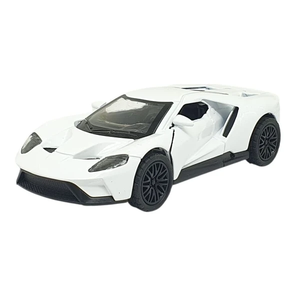 Çek Bırak Metal Arabalar 13 cm - SR2211- Beyaz