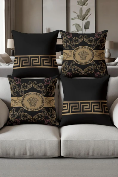 Dijital Baskılı Yumuşak Dokulu 4’lü Kırlent Kılıfı Takımı (43x43 cm) KRL0004 RENKLİ 43 X 43 ürün görseli