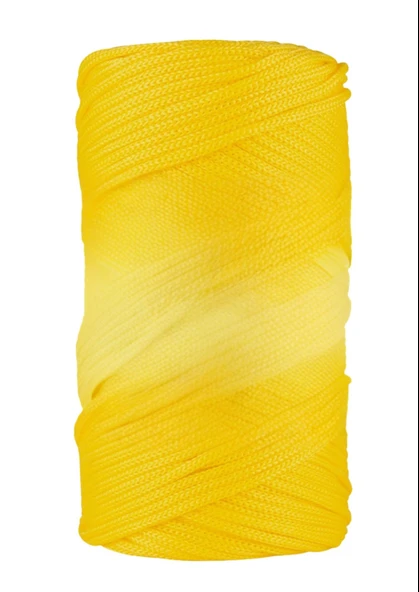 Makrome İpi 3mm  Polyester Canlı Sarı ürün görseli 1