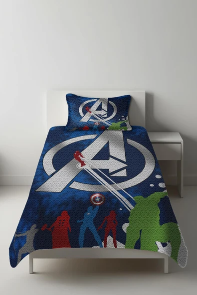 Parlak Kadife Kumaş Tek Kişilik Çocuk Yatak Örtüsü Seti (2 Parça) TKY0016 RENKLİ 180 X 240 ürün görseli