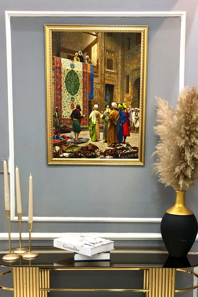 Dijital Kumaş Baskılı Dekoratif Çerçeveli Tablo TBL0004 RENKLİ 50 X 70 - Resim 2