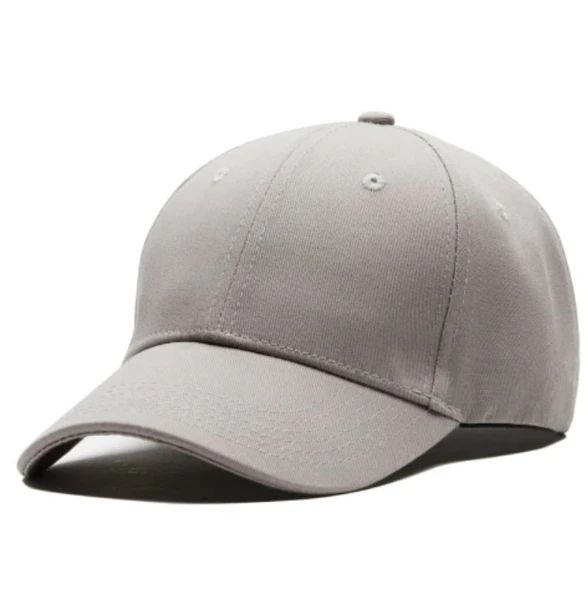 Gri Düzrenk Şapka Spor Cap - Resim 4