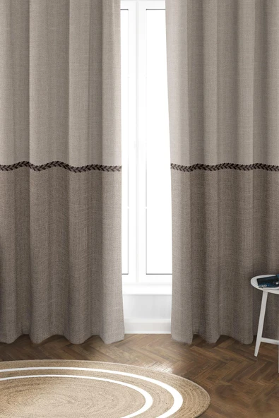 Parlak Saten Mikro Kumaş Çift Kanat Fon Perde Takımı PRD0008 RENKLİ 140 X 270 ürün görseli