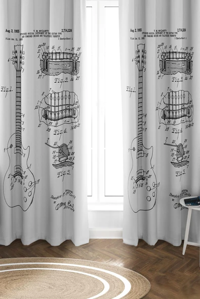 Parlak Saten Mikro Kumaş Çift Kanat Fon Perde Takımı PRD0019 RENKLİ 140 X 270 ürün görseli