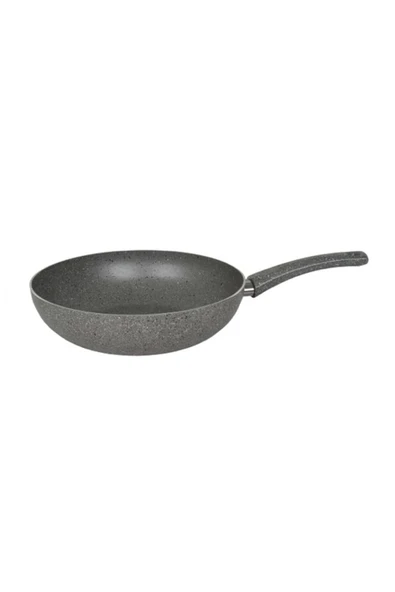 Mehtap Granit 28Cm Wok Tava Gri - Resim 2