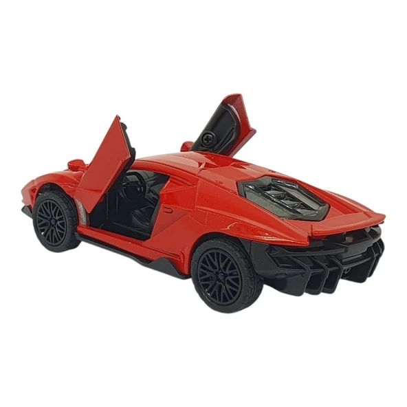 Çek Bırak Metal Arabalar 13 cm - SR2213- Kırmızı - Resim 3