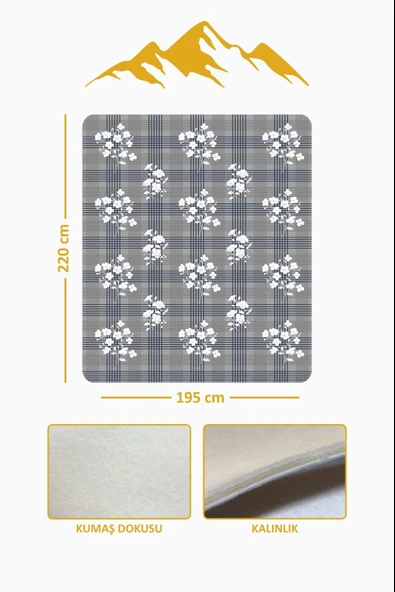 Soft Touch Çift Kişilik Yumuşak Dokulu Modern Konfor Serisi Battaniye YBT0009 RENKLİ 195 X 220 - Resim 3