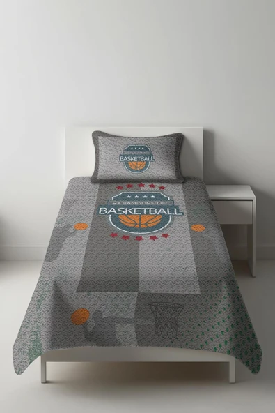 Parlak Kadife Kumaş Tek Kişilik Çocuk Yatak Örtüsü Seti (2 Parça) TKY0015 RENKLİ 180 X 240 ürün görseli