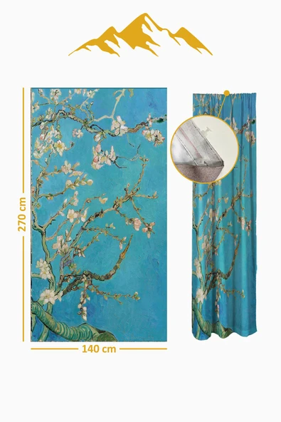 Parlak Saten Mikro Kumaş Çift Kanat Fon Perde Takımı PRD0024 RENKLİ 140 X 270 - Resim 2