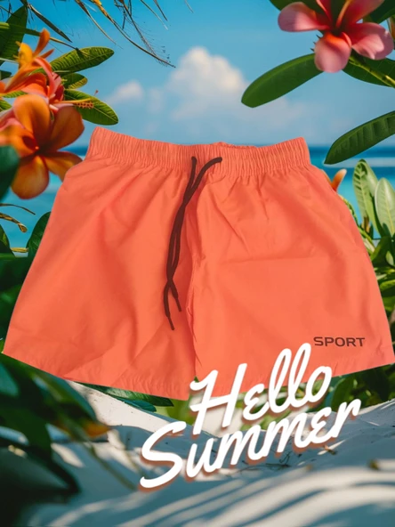 Turuncu Cocuk Deniz Havuz Şordu 5-6 Yaş - Resim 5