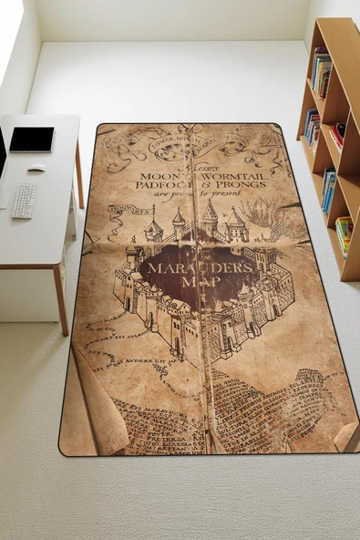 Parlak Kadife Kumaş Dijital Baskı Dot Kaymaz Tabanlı Çocuk ve Genç Odası Halısı H1037 RENKLİ 140 X 200 ürün görseli