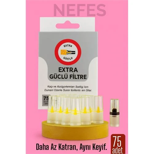 75'Lİ Filtreli Ağzılık Extra Güçlü Sigara Filtresi ürün görseli 1