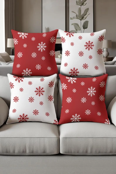 Dijital Baskılı Yumuşak Dokulu 4’lü Kırlent Kılıfı Takımı (43x43 cm) KRL0051 RENKLİ 43 X 43 ürün görseli