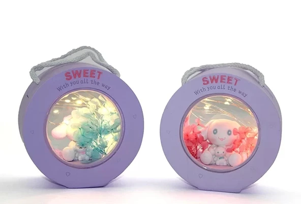 Polyester Hello Kitty Cinnamoroll Masa Üstü Lamba Alk1619 ürün görseli 1