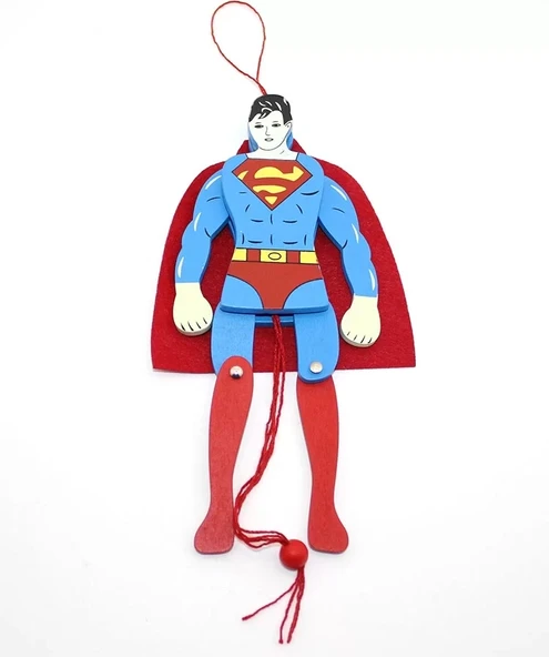 Ahşap Salanan Süperman Figürü Alk1194 ürün görseli 1