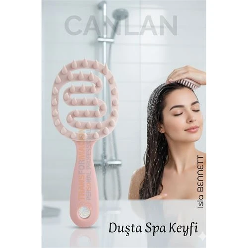 Silikon Saç Masaj Tarağı – Saç Yıkama Tarağı Duşta Rahatlatıcı Yıkama ve Derin Temizlik Etkisi ürün görseli 1