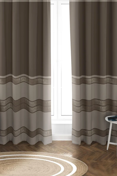 Parlak Saten Mikro Kumaş Çift Kanat Fon Perde Takımı PRD0004 RENKLİ 140 X 270 ürün görseli