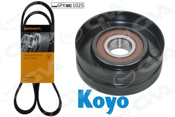 GVA 59A7515 ALTERNATÖR GERGİ KİTİ KÜTÜKSÜZ GOLF7-A3-LEON-CADDY-TIGUAN 13> 1.6-2.0TDI CLHA-CRKB-CLHB-CRKA K016PK1025 04L903315A-04L260849C-04L903315F ürün görseli 1