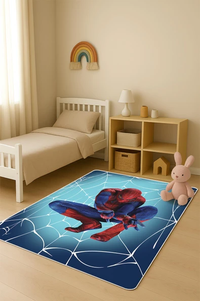 Parlak Kadife Kumaş Dijital Baskı Dot Kaymaz Tabanlı Çocuk ve Genç Odası Halısı H1012 RENKLİ 180 X 280 ürün görseli