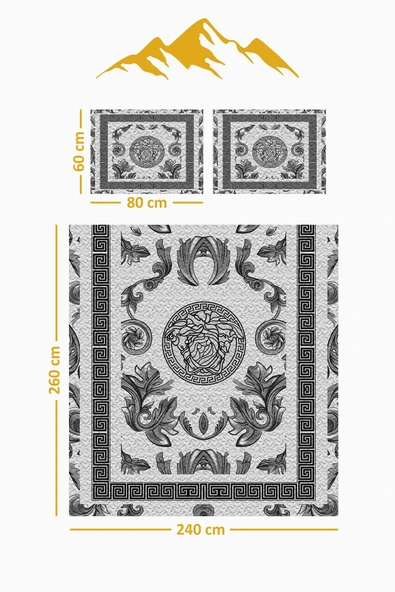 Parlak Kadife Kumaş Kapitoneli Çift Kişilik Yatak Örtüsü Seti (3 Parça) CKY0010 RENKLİ 240 X 260 - Resim 3