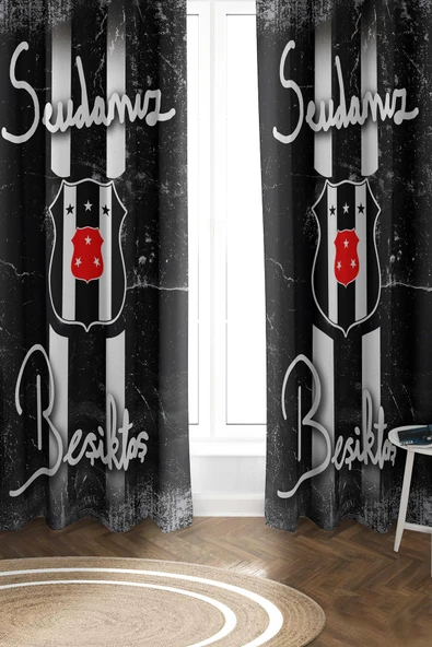 Parlak Saten Mikro Kumaş Çift Kanat Çocuk Odası Fon Perde Takımı PRD0056 RENKLİ 140 X 270 ürün görseli