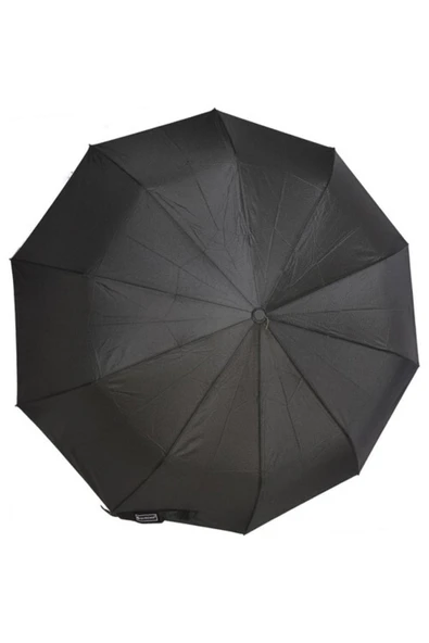 Elite Otomatik 10 Telli 3 Kırmalı Siyah Bay Şemsiye M1 - Resim 4