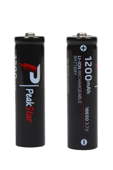 Orjinal 3.7 V 1200 Mah Şarj Edilebilir 18650 Turbo Model Li-ion Şarjlı Pil ürün görseli 1