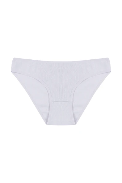 Kadın Külot 7 li Pamuklu Etiket Detaylı Fitilli Ribana - Resim 8