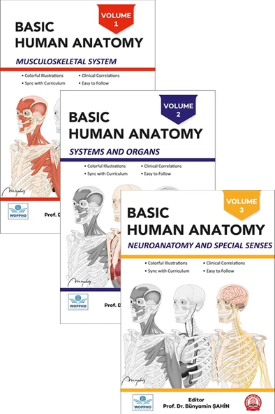 Basic Human Anatomy SET 3LÜ ürün görseli 1