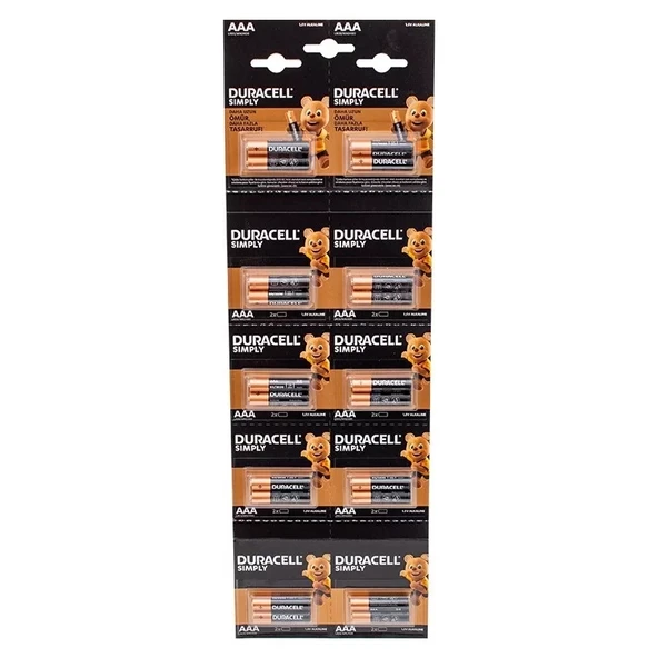 1.5v İnce Aaa 20'li Alkalin Pil Lr03/mn20 ürün görseli 1
