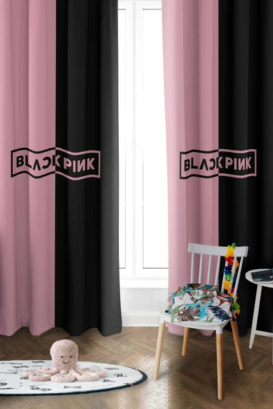 Parlak Saten Mikro Kumaş Çift Kanat Çocuk Odası Fon Perde Takımı PRD0052 RENKLİ 140 X 270 ürün görseli