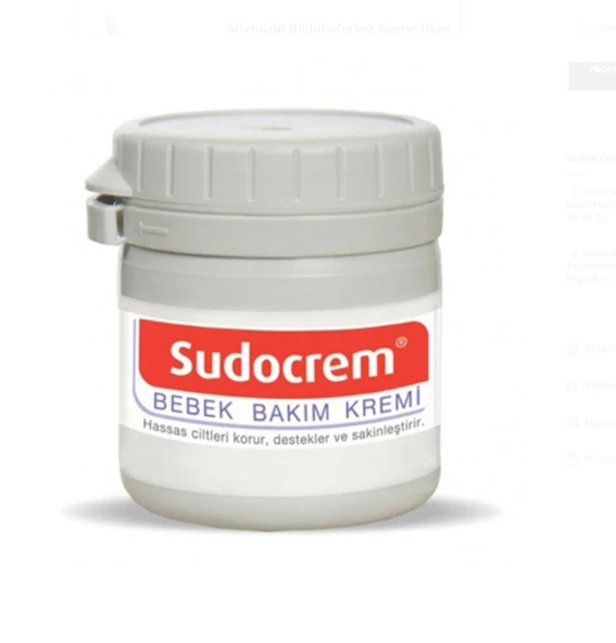 Sudocrem Bebek Bakım Kremi 125 gr ürün görseli 1