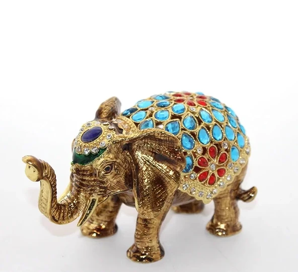 Swaroski Taşlı Tekli Fil Figürü Alk1891 ürün görseli 1