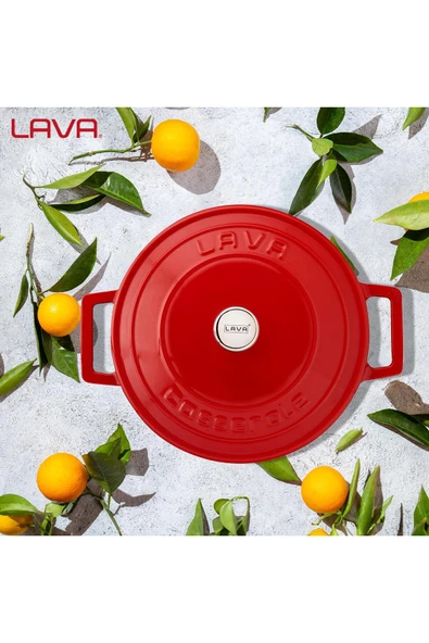 Lava LV Y TC 22 K1 R- 22cm Kırmızı Derin Tencere - Resim 7