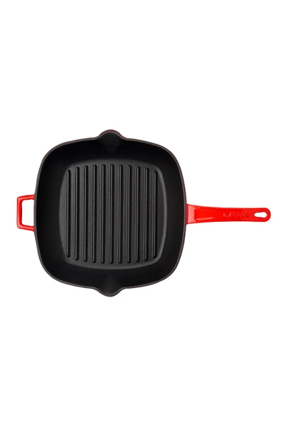 Lava LV P GT 2626 K0 R Demir Izgara Tava 26x26cm Kırmızı - Resim 2