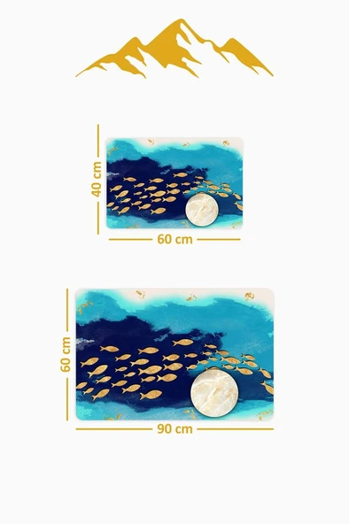 Yıkanabilir Kaymaz Tabanlı Modern Desenli 2'li Banyo Paspas Takımı BPS0004 RENKLİ 60 X 90 - Resim 2