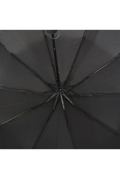 Elite Otomatik 10 Telli 3 Kırmalı Siyah Bay Şemsiye M1 - Resim 5