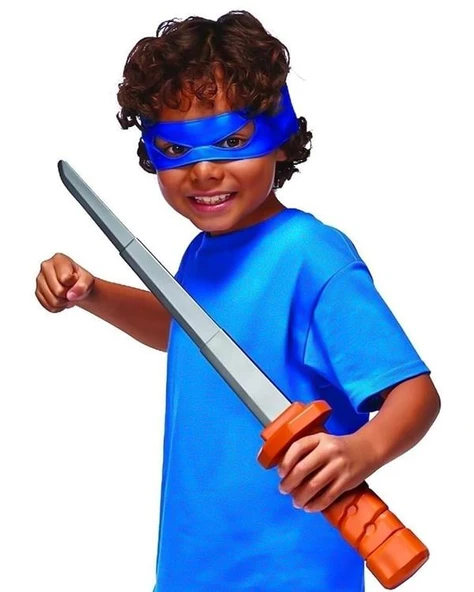 Teenage Mutant Ninja Turtles Leonardo Mavi Maske ve Aksesuar Seti TU806001 - Resim 4