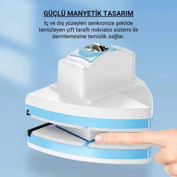 Coofbe 3-30MM Arası Mıknatıslı Pimapen Isıcam Çift Cam Pencere Uyum Kademe Ayarlı Cam Silme Aparatı - Resim 3