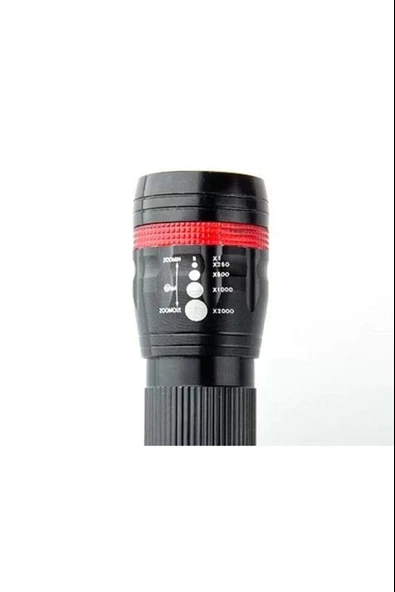 Özel Güvenlikler Için Menzilli Zoomlu Pilli El Feneri Dayanıklı - Resim 2